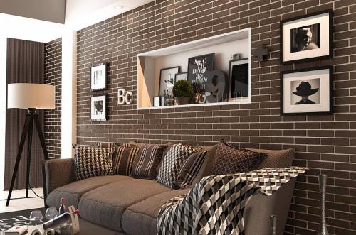 Имитация кирпича для внутренней отделки. Специфика имитации кирпичной кладки