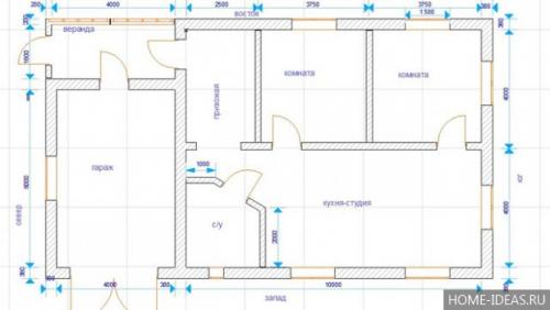 Бесплатные проекты домов одноэтажных. Проекты одноэтажных домов 01