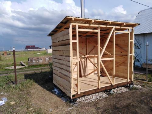 Гараж на участке своими руками. Металлический гараж своими руками 13