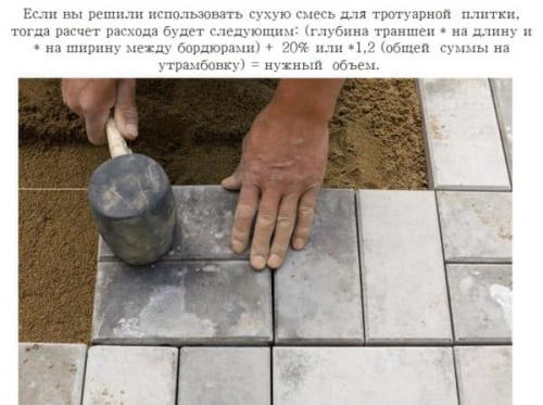 Сухая смесь для тротуарной плитки пропорции. Расход материала: пропорции, состав