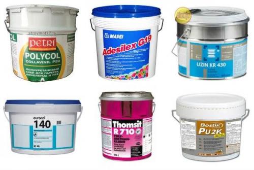 Клей для линолеума на бетонный пол. Чем клеить