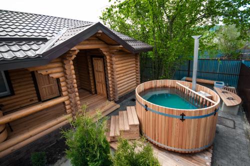 Баня с комнатами для жилья. Проекты бань. Чертежи и фото
