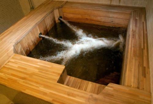 План бани с купелью. Размеры бани и купели