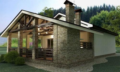 Баня с беседкой. Баня совмещенная с беседкой: варианты проектов, материалы, размеры, оформление