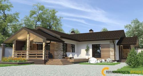 Угловая баня с верандой и барбекю. Проект угловой бани: с террасой или беседкой, барбекю и бассейном