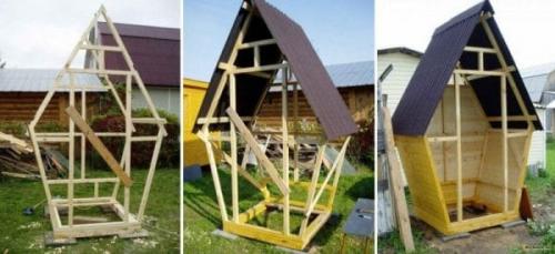 Дачный туалет без фундамента. Выбираем внешнее оформление