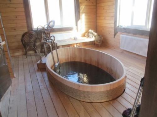 Баня с бассейном из бруса. Особенности 12