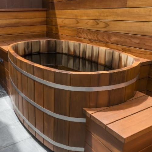 Баня с бассейном из бруса. Особенности 09