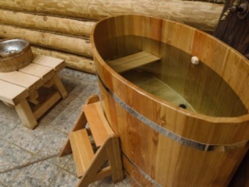 Баня с бассейном из бруса. Особенности 11