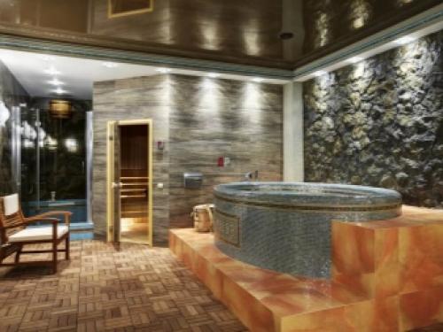 Баня с бассейном из бруса. Особенности 07