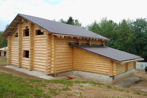 Проект бани 6 н.  Тип постройки и ее размещение