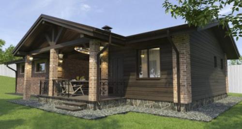 Дизайн проект бани с комнатой отдыха и террасой. Проектирование 10