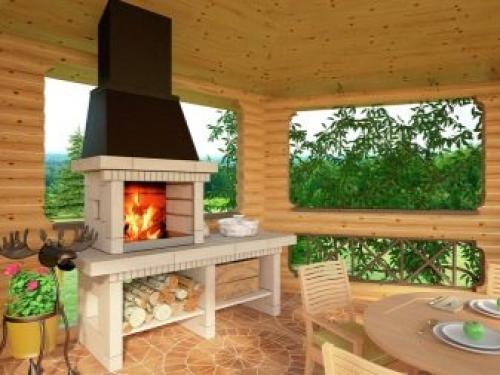 Дизайн проект бани с комнатой отдыха и террасой. Проектирование 24