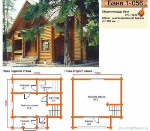 Дизайн проект бани с комнатой отдыха и террасой. Проектирование 27