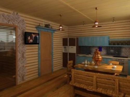 Дизайн проект бани с комнатой отдыха и террасой. Проектирование 21