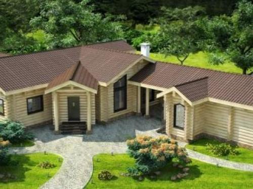 Дизайн проект бани с комнатой отдыха и террасой. Проектирование 06