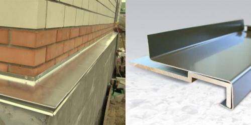 Отливы для цоколя деревянного дома. Виды отливов