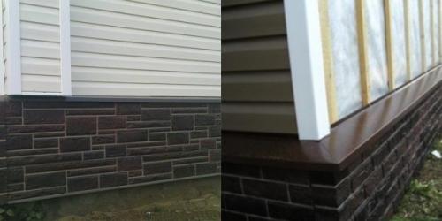 Отливы для цоколя деревянного дома. Виды отливов