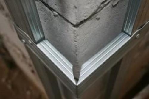 Монтаж г образного профиля. Составные части каркаса