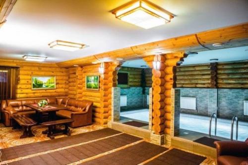 Баня с террасой и огромным бассейном. (+74 фото) Проекты бань с бассейном и комнатой отдыха