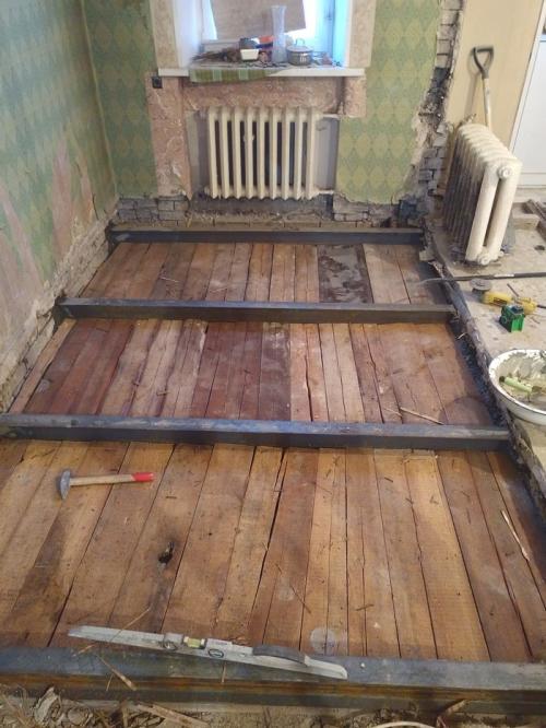 ЗАМЕНА полов в сталинке от и до. Ремонт в сталинке. Част.  Полы. Продолжение