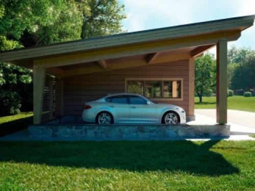 Строительство гаража на участке. Гараж на участке 02