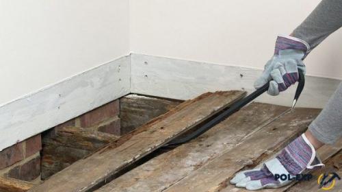 Как удалить старый деревянный пол в хрущевке. Причины для снятия деревянного пола