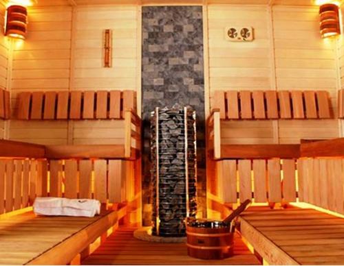 Проект бани из бруса с террасой. Баня 4 на 4,5 с террасой 12