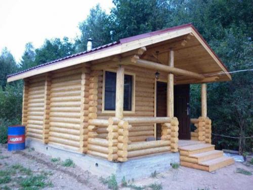 Одноэтажные бани из бруса. Проекты одноэтажных бань из оцилиндрованного бревна или блоков (140 фото). Идеи для строительства с террасой и комнатой отдыха