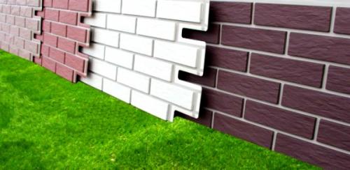 Фасадная облицовка под кирпич. Особенности отделки фасада дома под кирпич