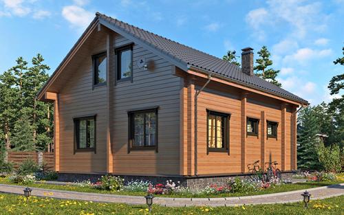 Самый дешевый теплый дом.  Дерево