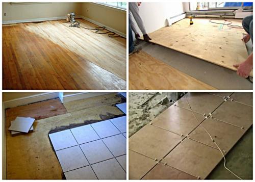 Клей для плитки на деревянный пол. Укладка плитки на деревянный пол из досок по лагам своими руками. Подробная технология, как сделать правильно пол и уложить плитку