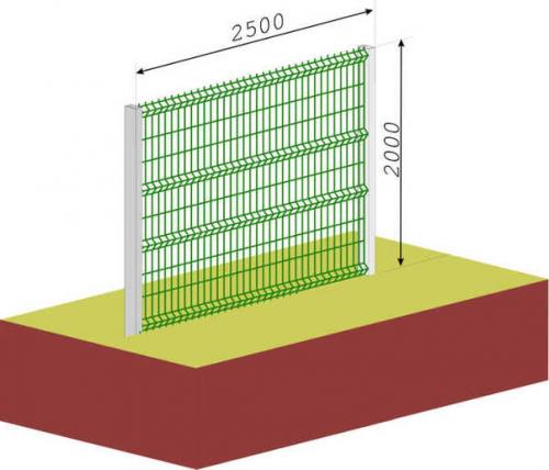 Забор из 3Д сетки своими руками. 3Д Сетка Для Забора