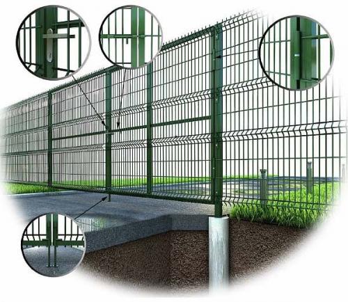 Забор из 3 д сетки. Как самому поставить 3D забор из сетки?