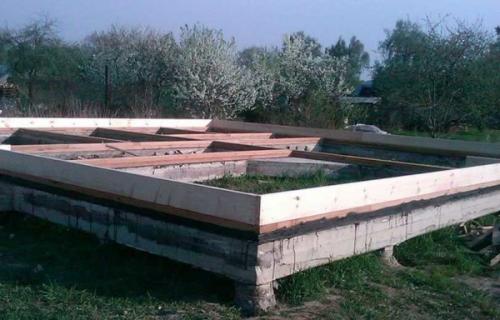 Расчет обвязки каркасного дома. Шаг 2: Нижняя обвязка и пол