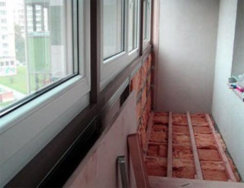 Как утеплить пол на балконе под стяжку. Применение минеральных ват