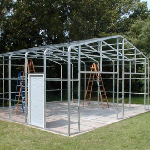 Построить гараж на даче. Как построить металлический гараж для машины на даче своими руками 04