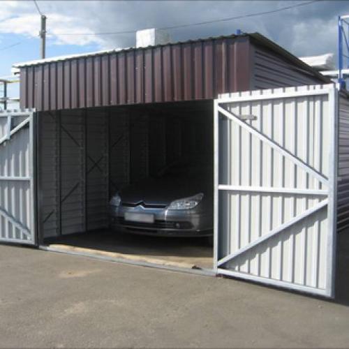 Построить гараж на даче. Как построить металлический гараж для машины на даче своими руками 06