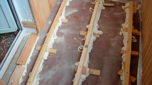 Как поднять пол на 25 см. Пол на лагах в один ряд